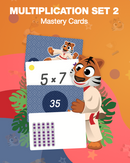 New Multiplication Mastery Cards SET 2: Tables of 6, 7, 8, 9 and 1.