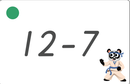 Fact Fluency Cards: Subtraction to 20. Large Size.